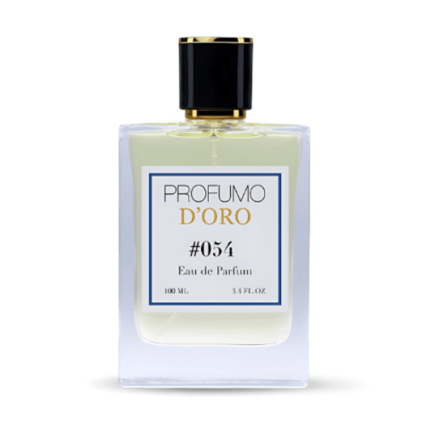Profumo D’oro #054 – stilvoller Herrenflakon, Hauptansicht des frisch-floralen Eau de Parfum